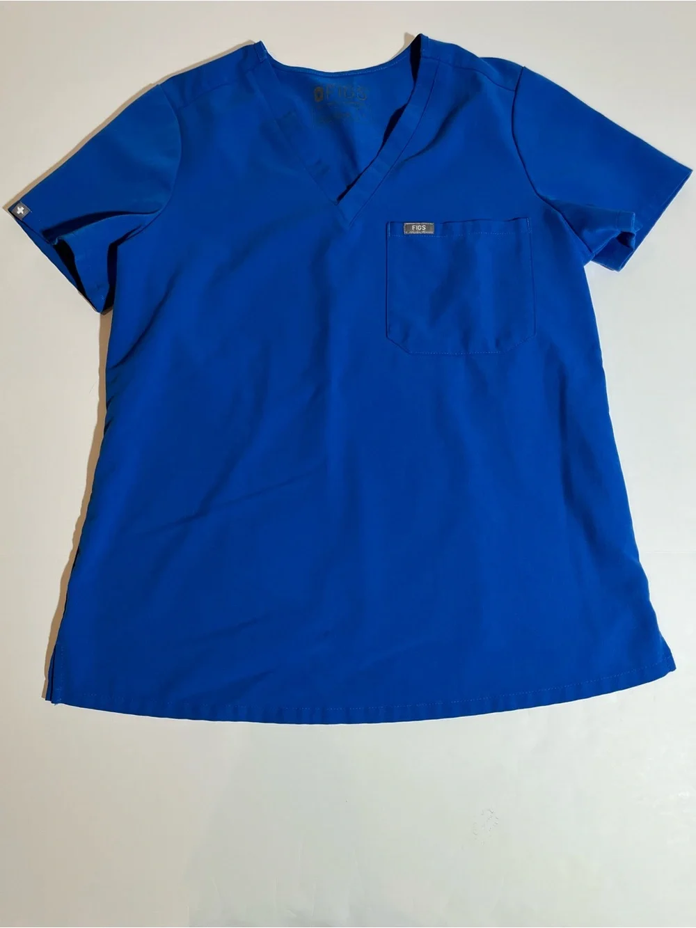 FIGS Catarina Technical Collection Scrub Top V Neck Blue Size S FW1000 - Picture 1 of 8